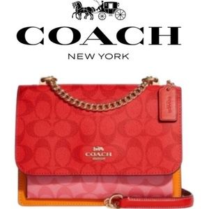 NWT Coach Klare Crossbody in Blocked Signature Canvas